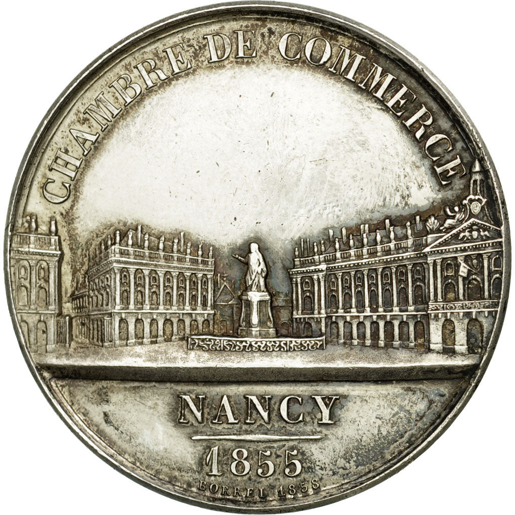 France, Token, Chamber of Commerce, Chambre de Commerce de Nancy, 1855, Borrel