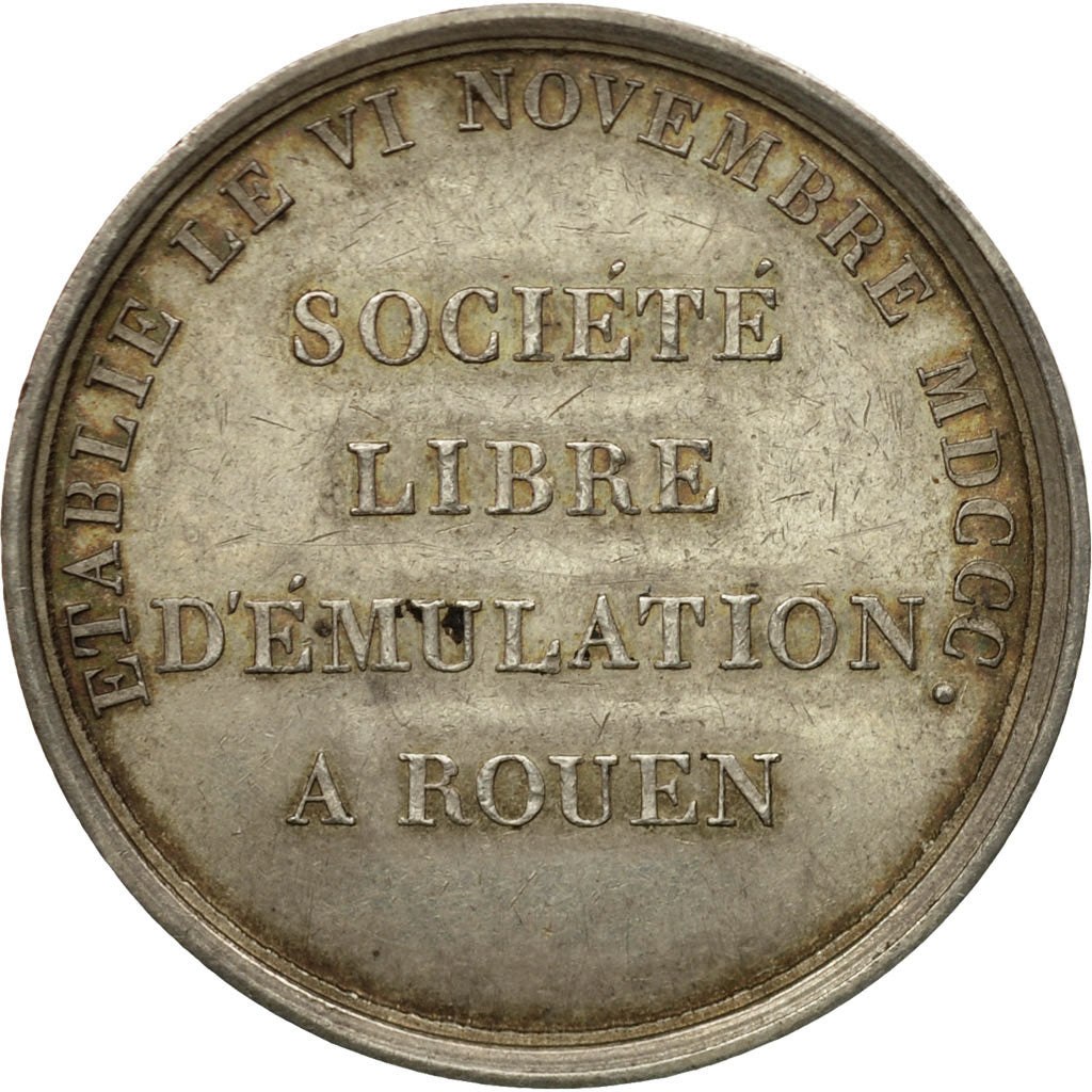 France, Token, Société Libre d'Emulation de Rouen, 1800, Jeuffroy, AU(55-58)