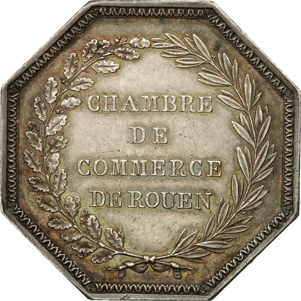 France, Token, Chamber of Commerce, Chambre de Commerce de Rouen, Tiolier