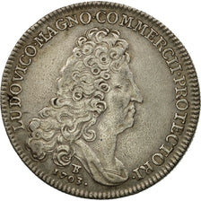 France, Token, Louis XIV, Chambre de Commerce de Rouen, 1703, AU(50-53), Silver