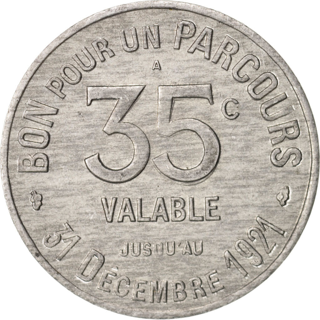 France, 35 Centimes, 1921, Aluminium, Elie:T205.3