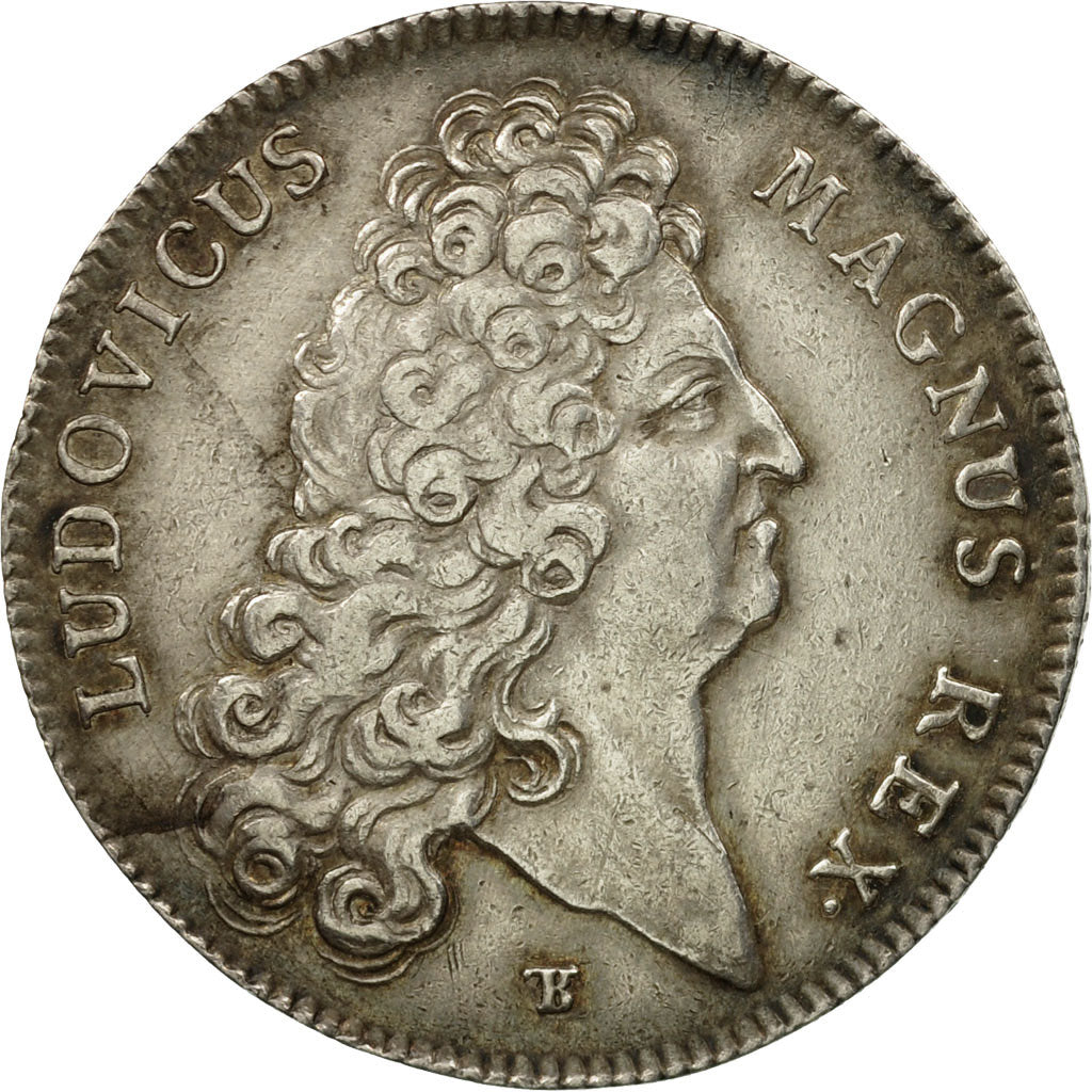 France, Token, Louis XIV, Chambre de Commerce de Rouen, 1712, AU(55-58), Silver