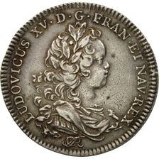 France, Token, Louis XV, Chambre de Commerce de Rouen, 1719, AU(50-53), Silver
