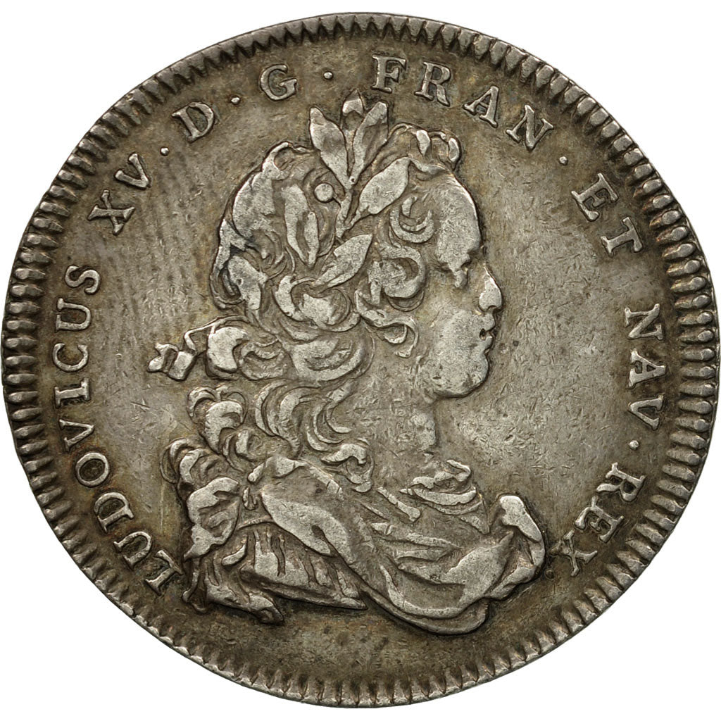 Francia, Token, Louis XV, Réunion des Marchands de Rouen, 1719, BB, Argento