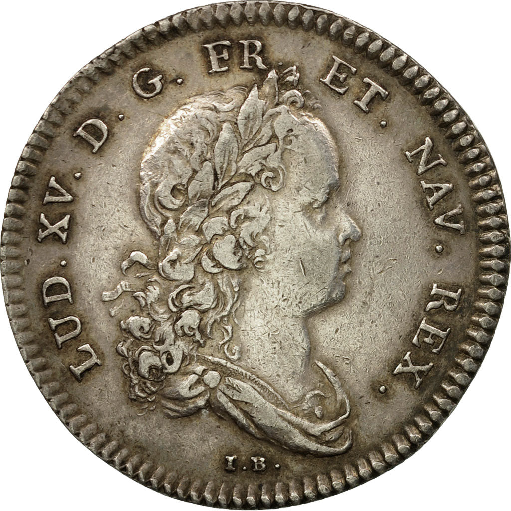 France, Jeton, Louis XV, Réunion des Marchands de Rouen, 1719, TTB, Argent
