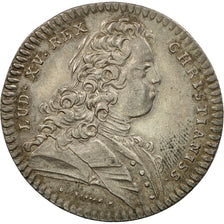 France, Token, Louis XV, Chambre de Commerce de Rouen, 1721, AU(55-58), Silver