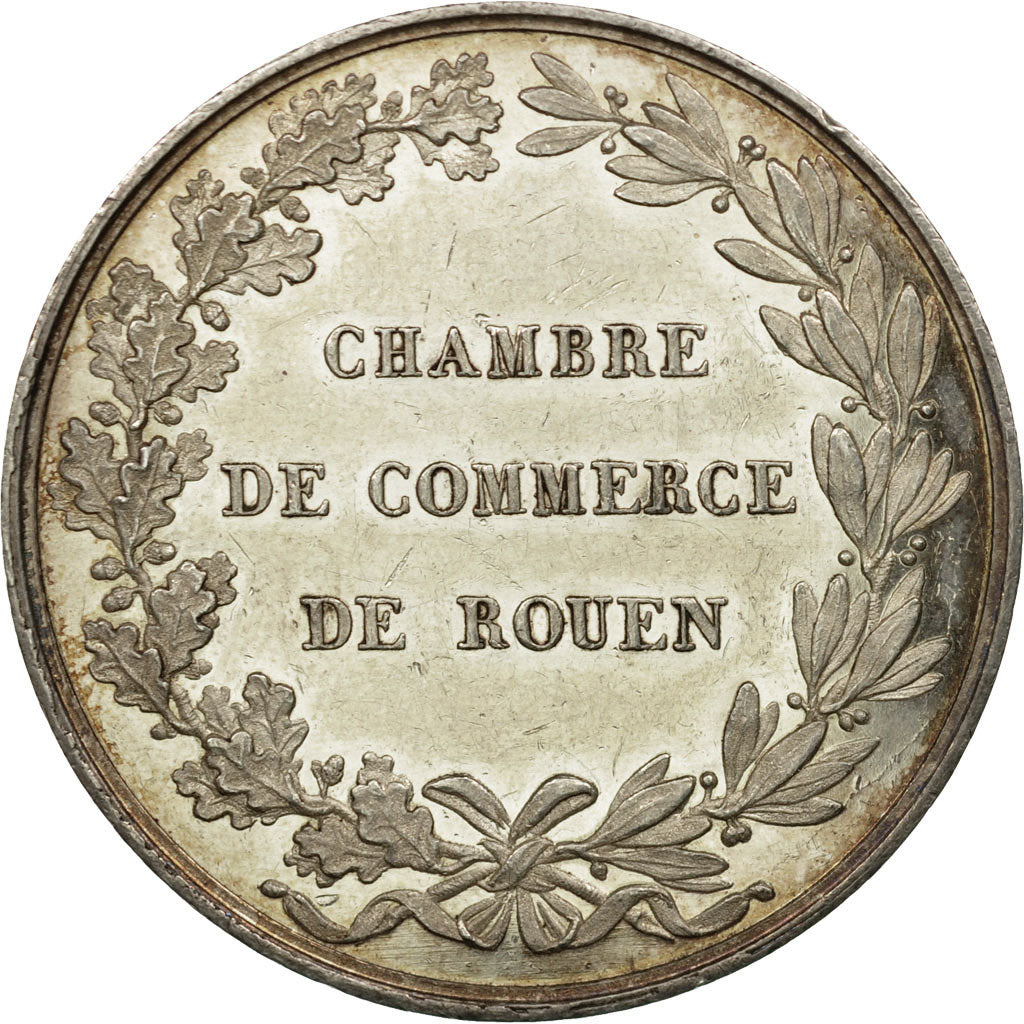 France, Token, Louis-Philippe, Chambre de Commerce de Rouen, Caqué, AU(55-58)