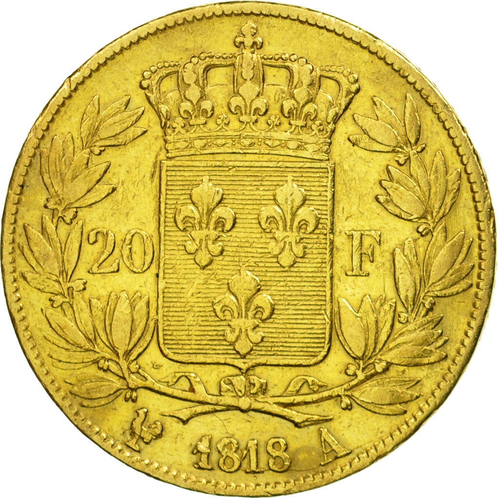 Münze, Frankreich, Louis XVIII, Louis XVIII, 20 Francs, 1818, Paris, SS, Gold