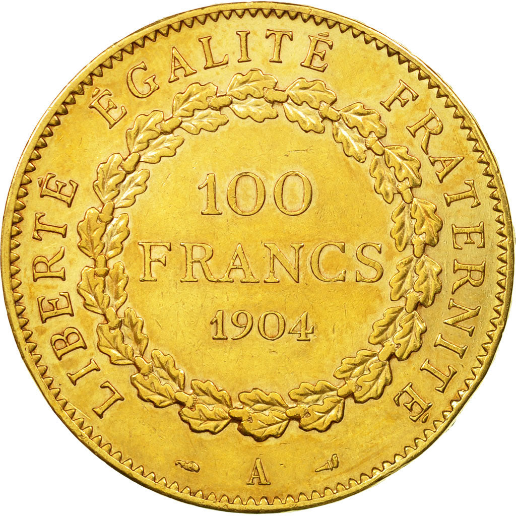 Coin, France, Génie, 100 Francs, 1904, Paris, EF(40-45), Gold, KM:832