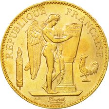 Munten, Frankrijk, Génie, 100 Francs, 1909, Paris, ZF+, Goud, KM:858