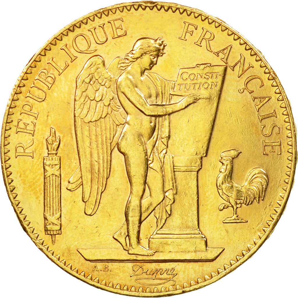 Moneda, Francia, Génie, 100 Francs, 1910, Paris, EBC, Oro, KM:858