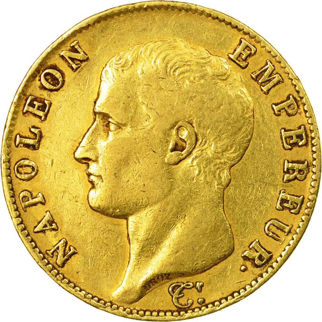 Coin, France, Napoléon I, 40 Francs, 1805, Paris, EF(40-45), Gold, KM:664.1