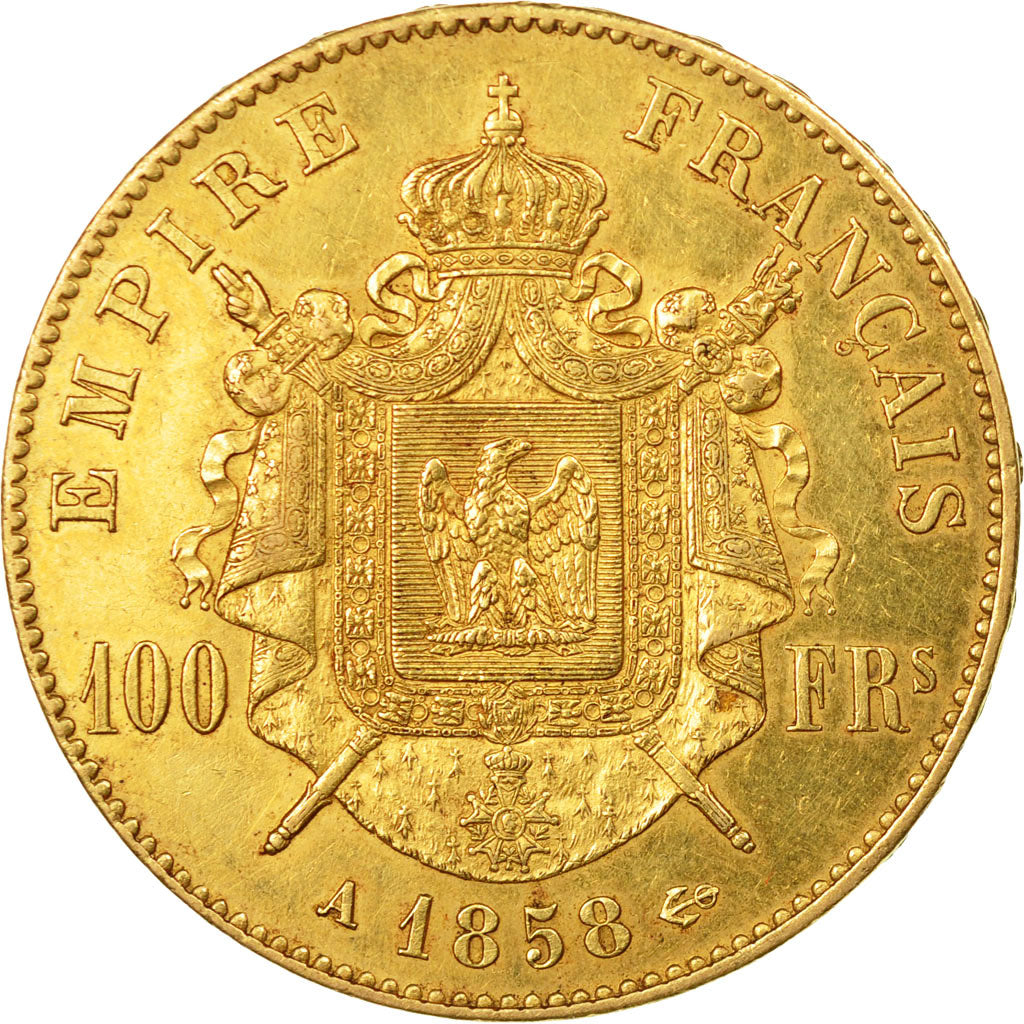Münze, Frankreich, Napoleon III, Napoléon III, 100 Francs, 1858, Paris, VZ