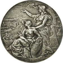 France, Medal, Chambre de Commerce de Calais, Bottée, MS(60-62), Silver