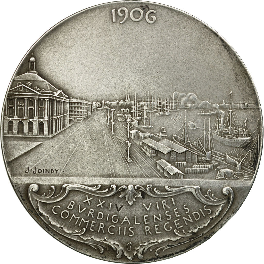 Francia, medaglia, Chambre de Commerce de Bordeaux, 1906, Joindy, SPL-, Argento
