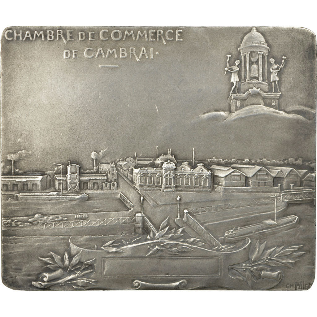 Francia, medaglia, Chambre de Commerce de Cambrai, Pillet, SPL-, Argento
