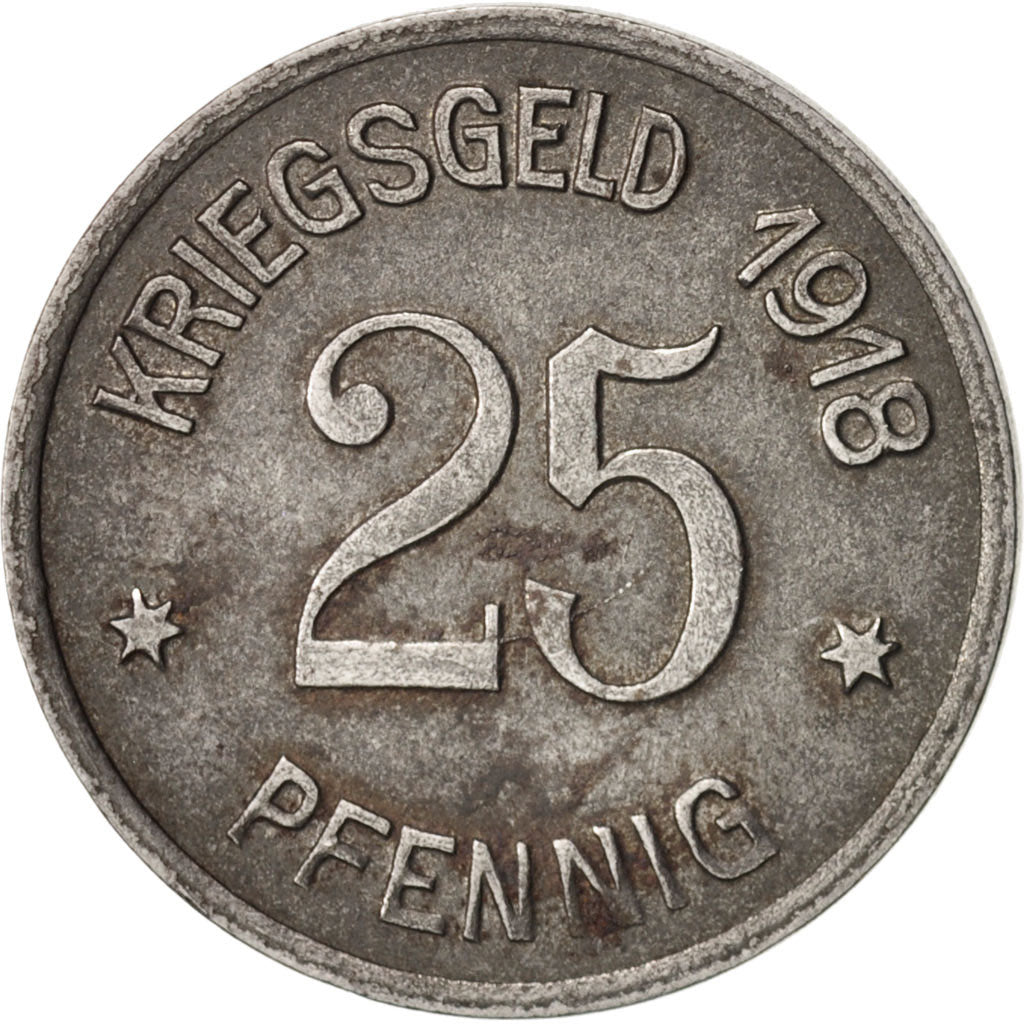 Germany, Kriegsgeld, Coblenz, 25 Pfennig, 1918, Iron