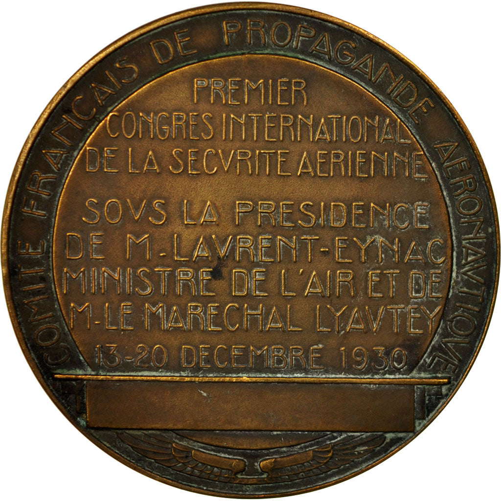 Francia, medalla, Premier Congrès International de la Sécurité Aérienne