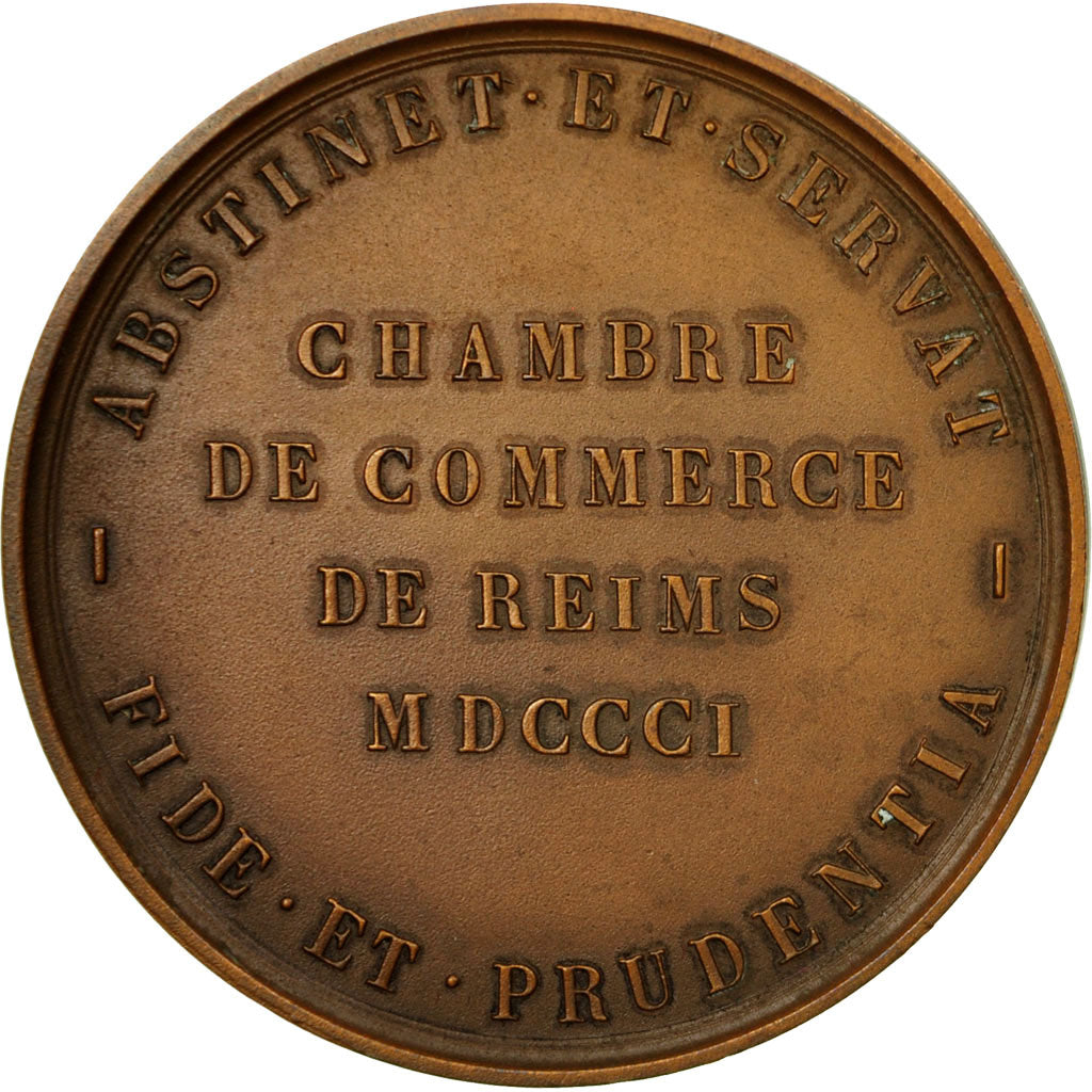 Francia, medalla, Colbert, Chambre de Commerce de Reims, T. Bernard, EBC+