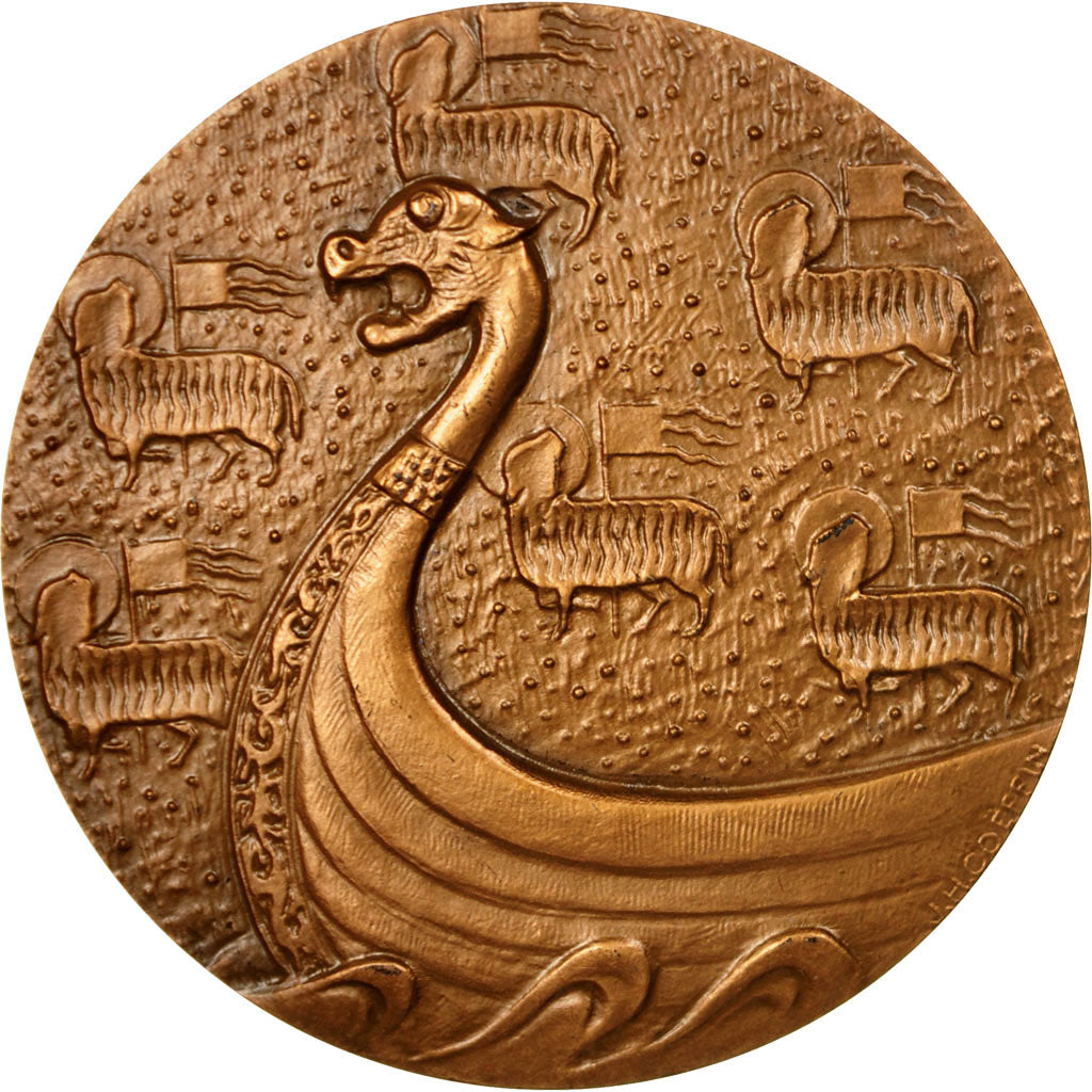 Francia, medalla, Chambre de Commerce de Rouen, Coeffin, SC, Bronce