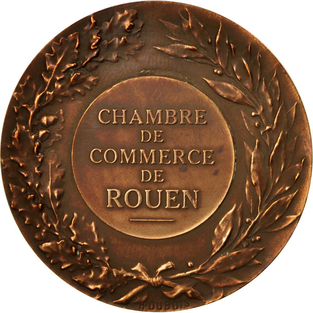 Francia, medalla, Marianne, Chambre de Commerce de Rouen, Dupuis.D / Dubois.H