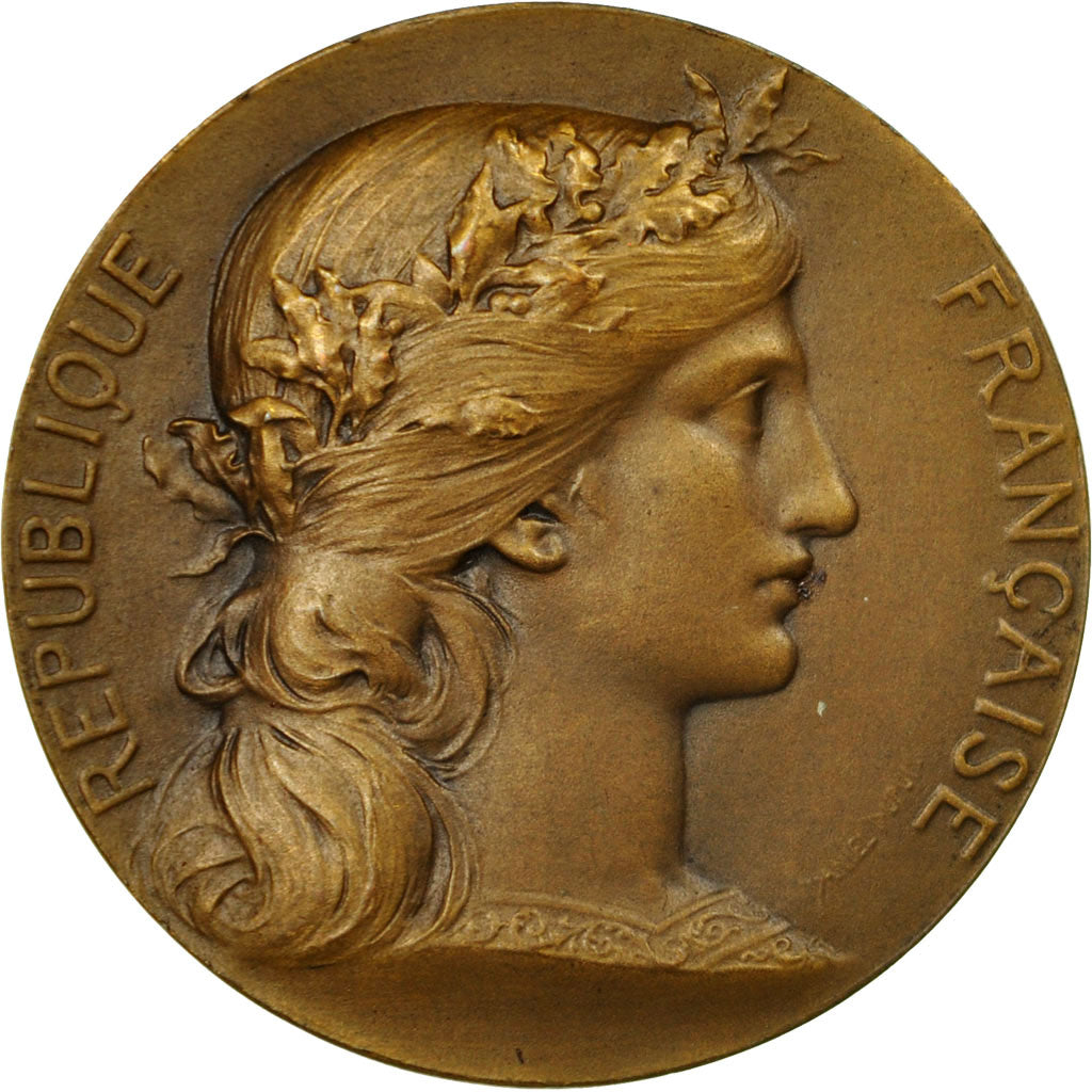 France, Médaille, Marianne, Chambre de Commerce de Rouen, Dupuis.D / Dubois.H