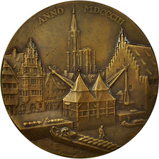 France, Medal, Chambre de Commerce de Strasbourg, Dropsy, MS(63), Copper