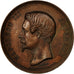France, Médaille, Napoléon III, Endiguement de la Seine, 1858, Caqué, SUP