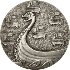 France, Medal, Chambre de Commerce de Rouen, Coeffin, MS(64), Silver