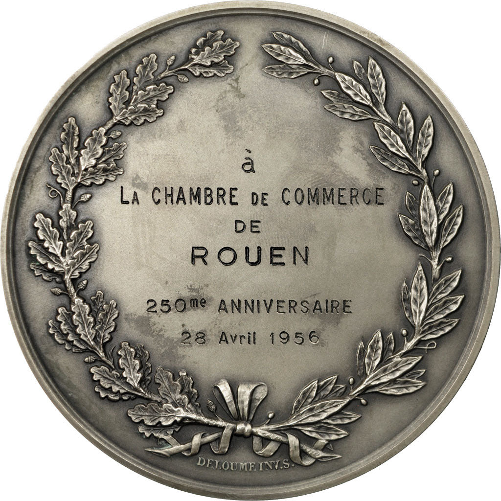 Francia, medaglia, Chambre de Commerce de Marseille, De Puymaurin, SPL, Argento