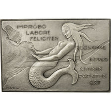 France, Médaille, Chambre de Commerce de Rouen, 1960, Coeffin, SPL, Argent