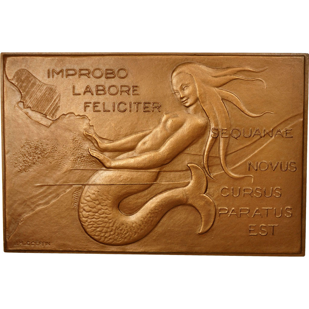 Francia, medalla, Chambre de Commerce de Rouen, 1960, Coeffin, EBC+, Bronce