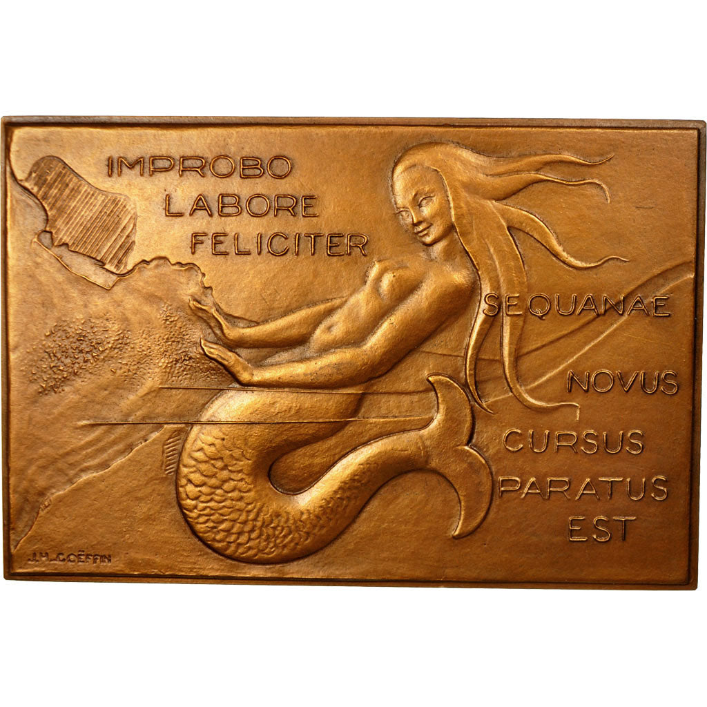 Francia, medalla, Chambre de Commerce de Rouen, 1960, Coeffin, EBC+, Bronce