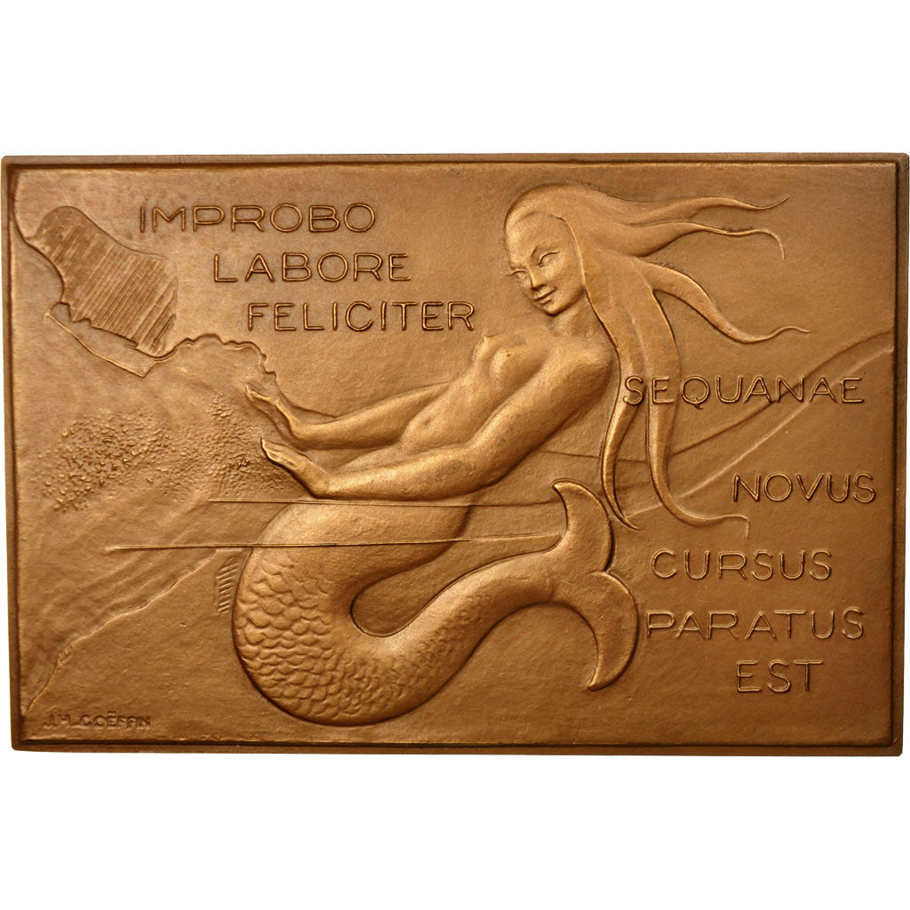 Francia, medalla, Chambre de Commerce de Rouen, 1960, Coeffin, SC, Bronce