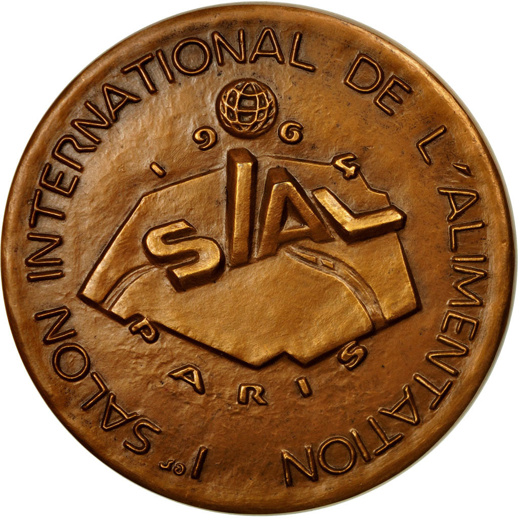 Francia, medalla, 1er Salon international de l'alimentation, 1964, A. Guzman