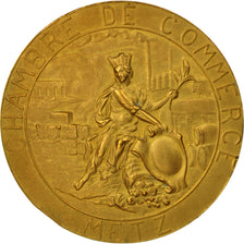 France, Medal, Chambre de Commerce de Metz, MS(60-62), Gilt Bronze
