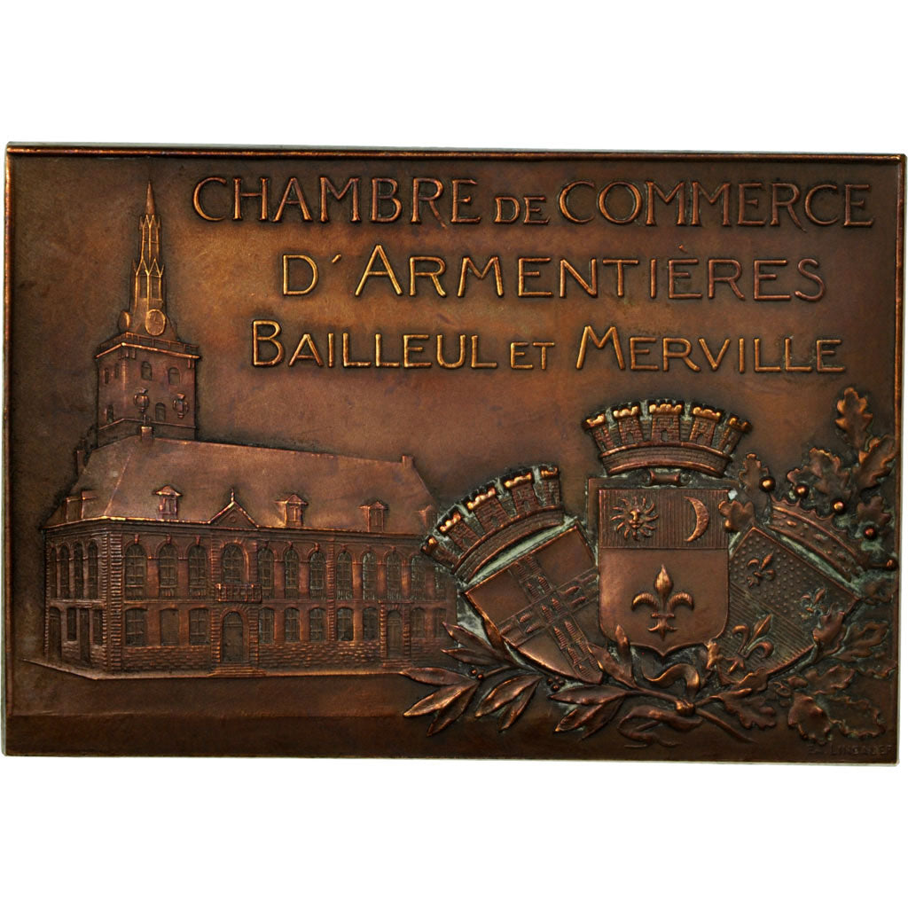 France, Médaille, Chambre de Commerce d'Armentières, Bailleul et Merville