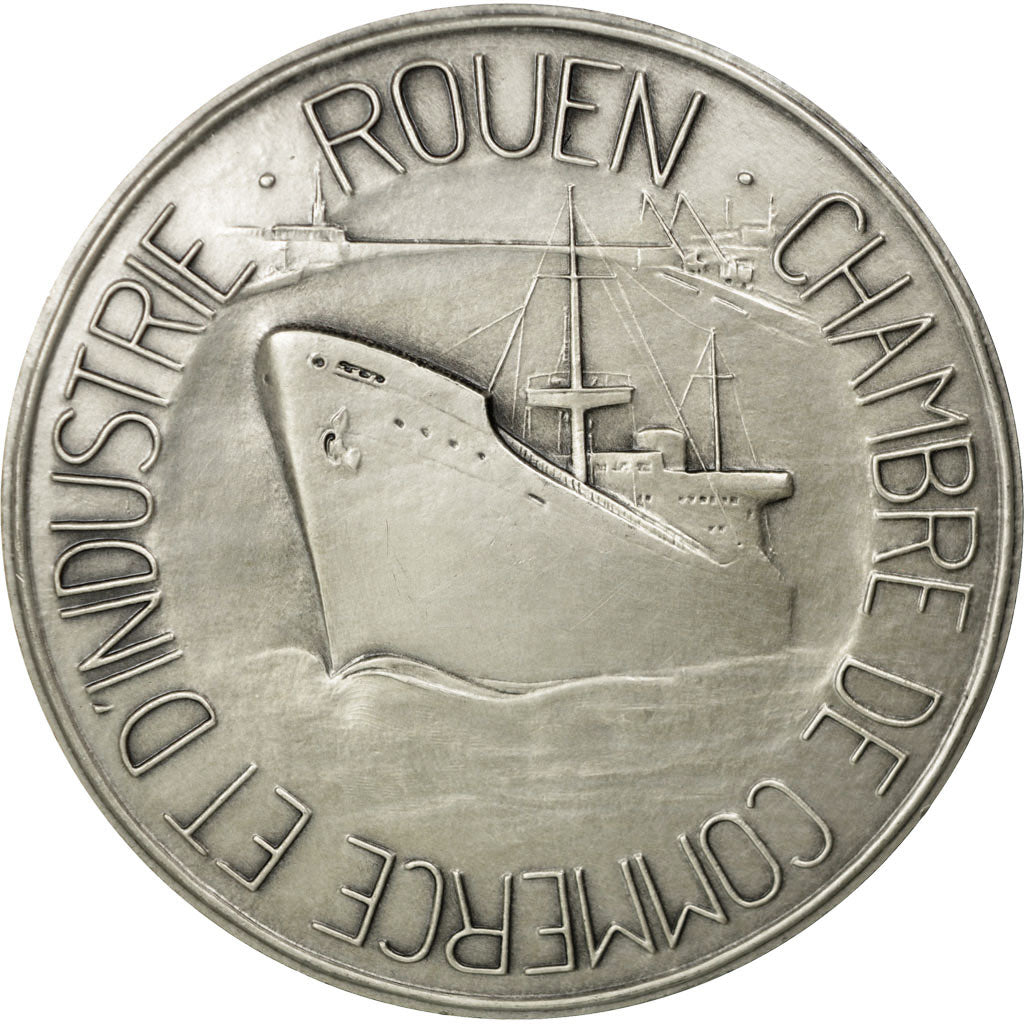 France, Medal, Chambre de Commerce et d'Industrie de Rouen, Coeffin, MS(65-70)