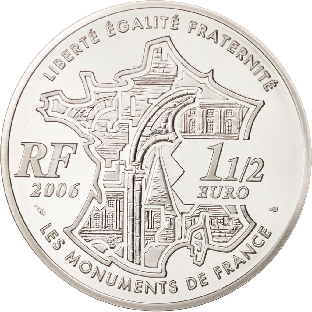France, 1-1/2 Euro, 2006, Silver, KM:1458