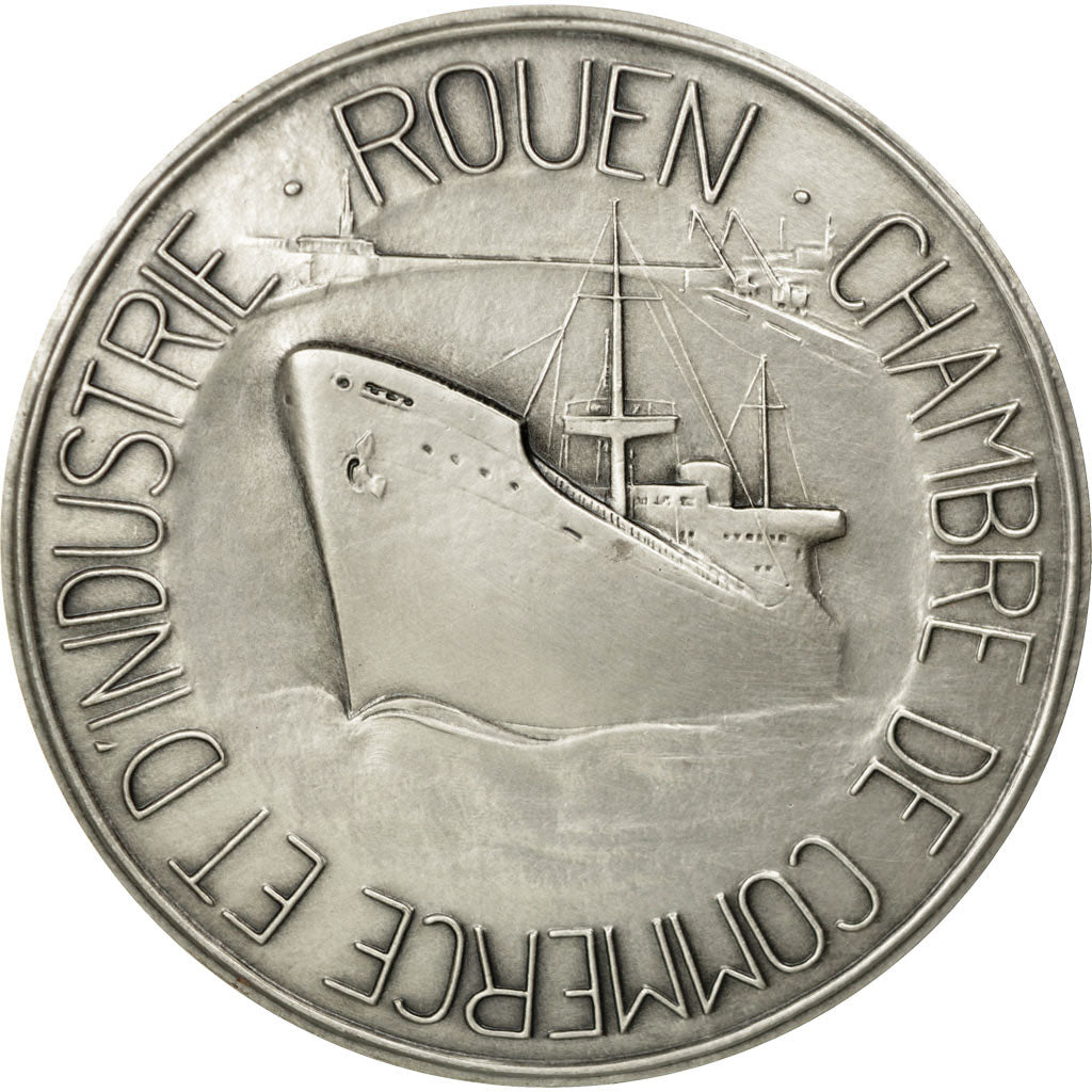 France, Medal, Chambre de Commerce et d'Industrie de Rouen, Coeffin, MS(64)