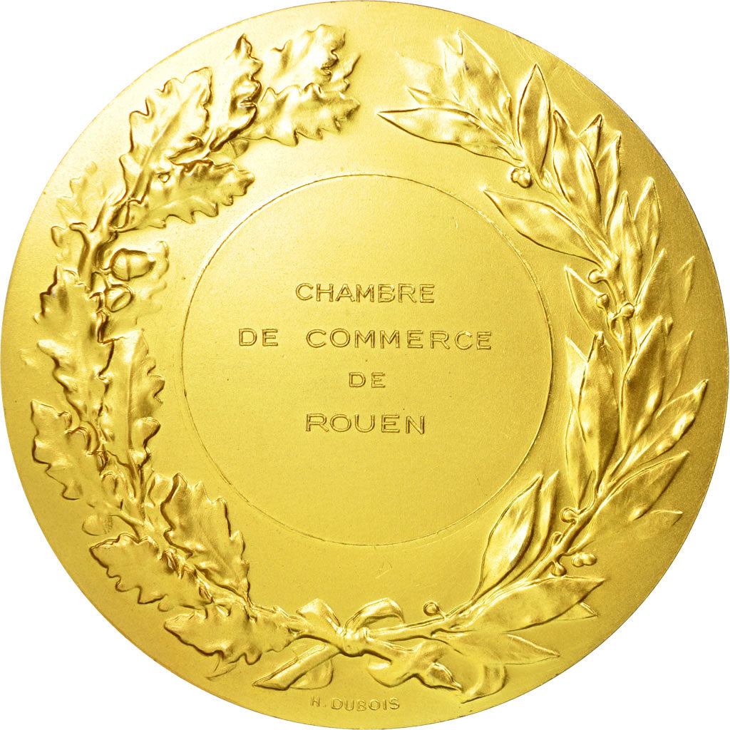 Francia, medaglia, Marianne, Chambre de Commerce de Rouen, Dupuis.D / Dubois.H