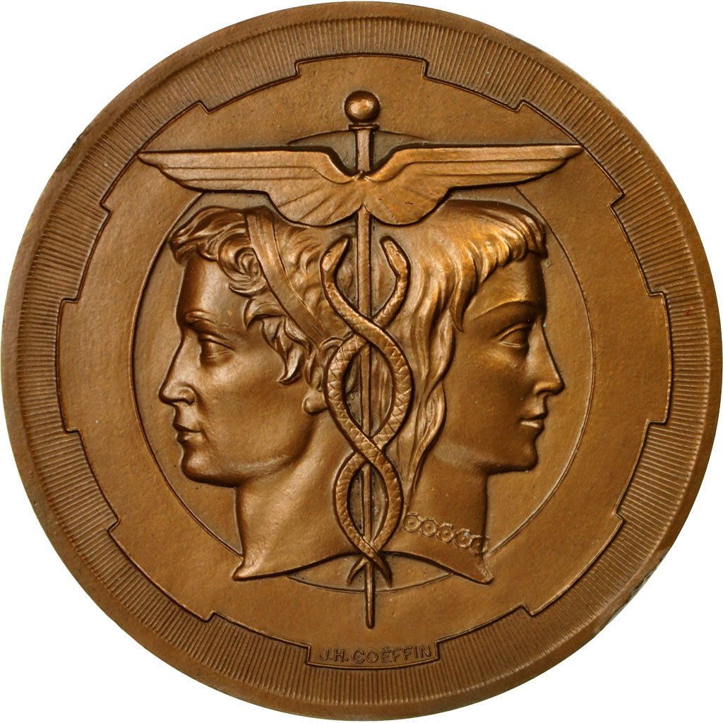 Francia, medalla, Ecole Supérieure de Commerce, 1989, Coeffin, SC, Bronce