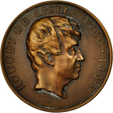 France, Medal, Rouget de l'Isle, Monument de la Marseillaise, 1918, David