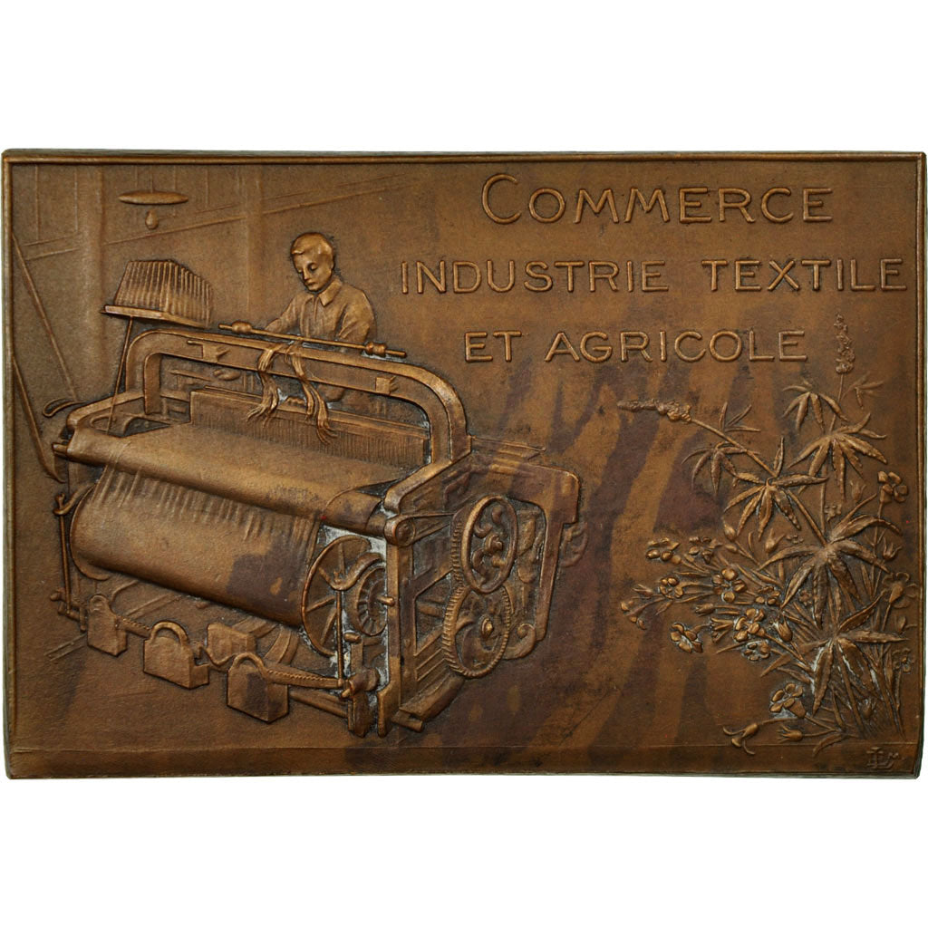 Francia, medalla, Chambre de Commerce d'Armentières, Bailleul et Merville