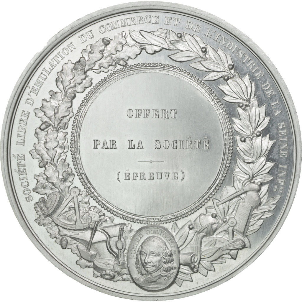 Francia, medaglia, Société Libre d'émulation du Commerce, Seine Inférieure