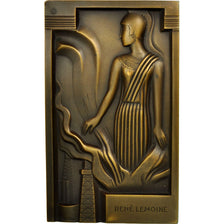 France, Plaquette, Standard franco-américaine de raffinage, 1934, Bronze, G.