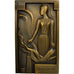 France, Plaquette, Standard franco-américaine de raffinage, 1934, Bronze, G.