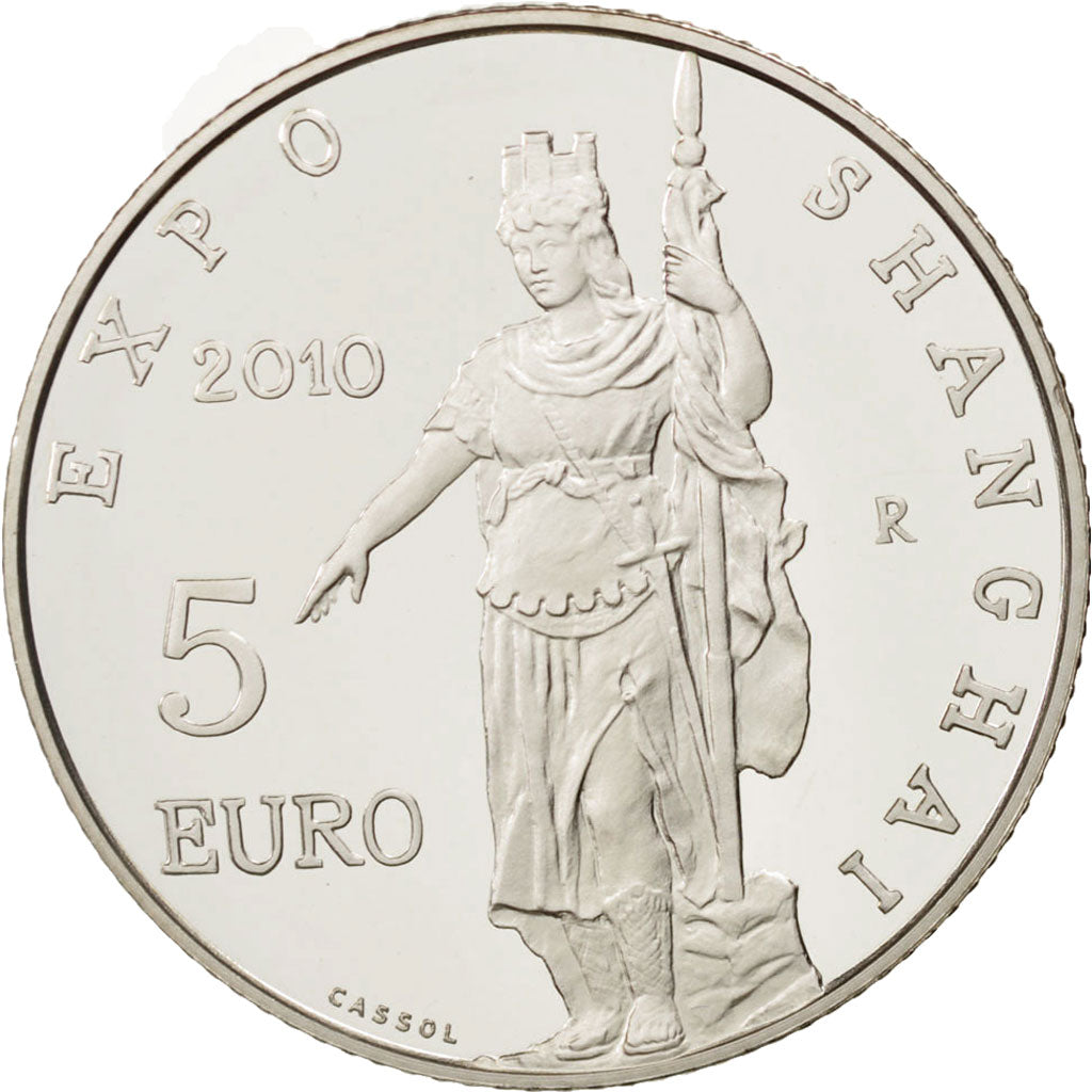 San Marino, 5 Euro, 2010, Silver, Shanghai Expo, KM:495