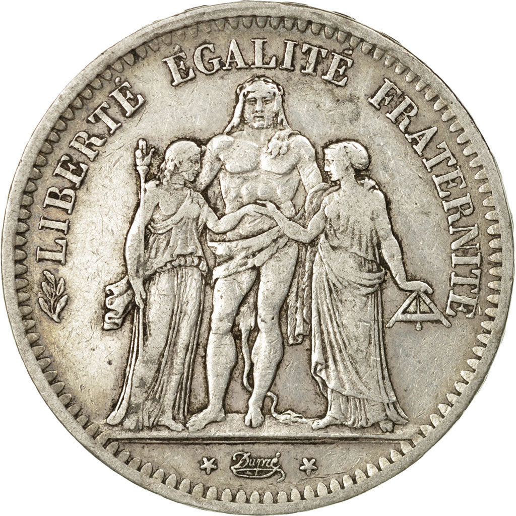Münze, Frankreich, Hercule, 5 Francs, 1849, Paris, SS, Silber, KM:756.1