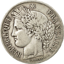Moneta, Francia, Cérès, 5 Francs, 1849, Paris, BB, Argento, KM:761.1